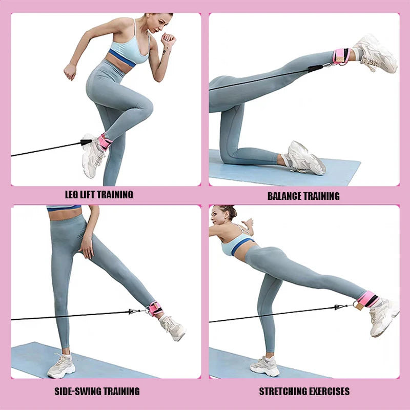Formalife Ankle Strap Resistance Bands — Gym & Home Workout Set