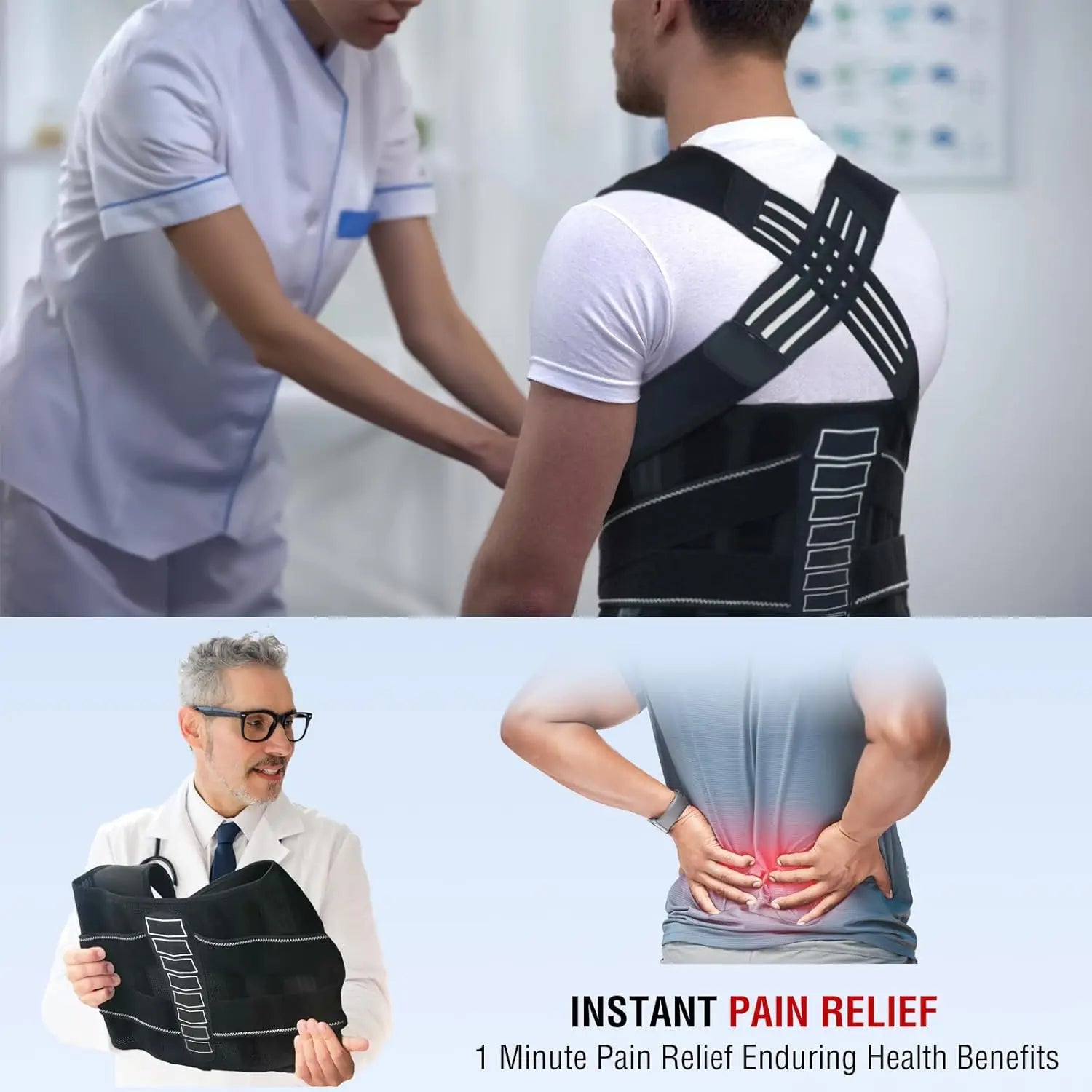 Adjustable Posture Corrector — Back & Shoulder Support