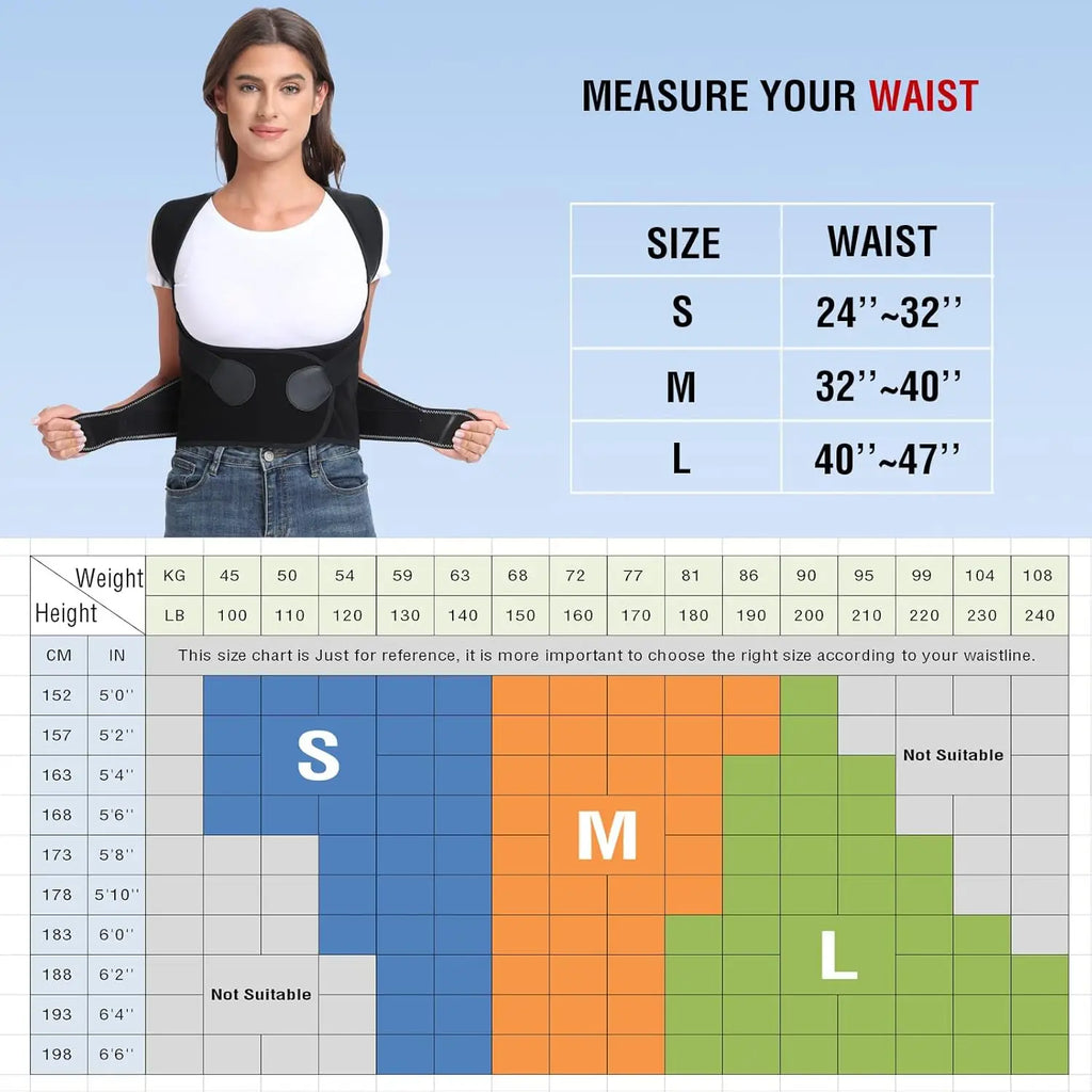 Adjustable Posture Corrector — Back & Shoulder Support