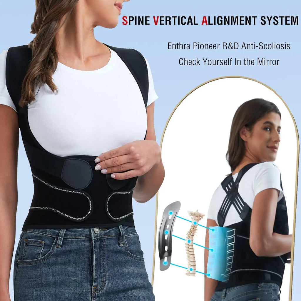 Adjustable Posture Corrector — Back & Shoulder Support